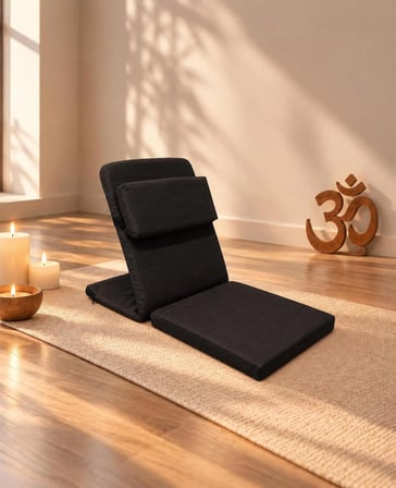 Meditasyon Sandalyesi ilave Yastıklı Backjack XL Yoga, Nefes, Meditasyon Sandalyesi Duck Kumaş