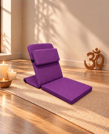 Meditasyon Sandalyesi ilave Yastıklı Backjack XL Yoga, Nefes, Meditasyon Sandalyesi Duck Kumaş