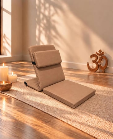 Meditasyon Sandalyesi ilave Yastıklı Backjack XL Yoga, Nefes, Meditasyon Sandalyesi Duck Kumaş