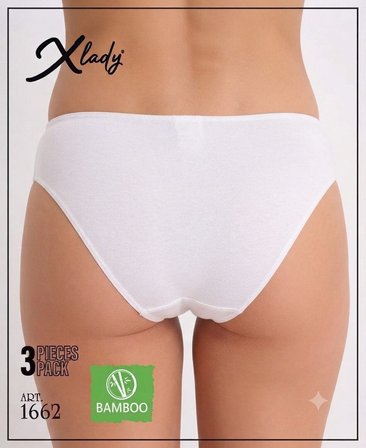 3'lü Bambu Bikini Kadın Külot