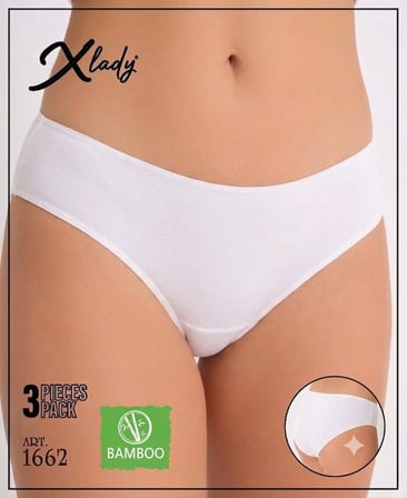 3'lü Bambu Bikini Kadın Külot