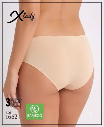 3'lü Bambu Bikini Kadın Külot