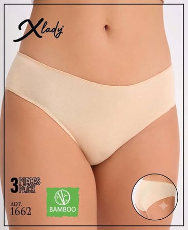 3'lü Bambu Bikini Kadın Külot