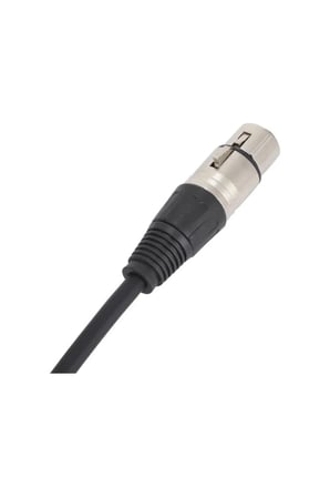 20 Metre Xlr Mikrofon Kablosu – Siyah Renk | Xlr Erkek-dişi | Sahne & Stüdyo Uyumlu