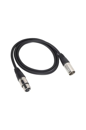 3 Metre Xlr Mikrofon Kablosu – Siyah | Xlr Erkek-dişi | Stüdyo & Sahne Ses Kablosu