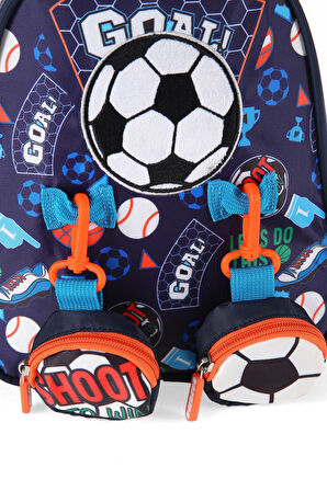 Vest Futbol Mini Sırt Çantası Lacivert