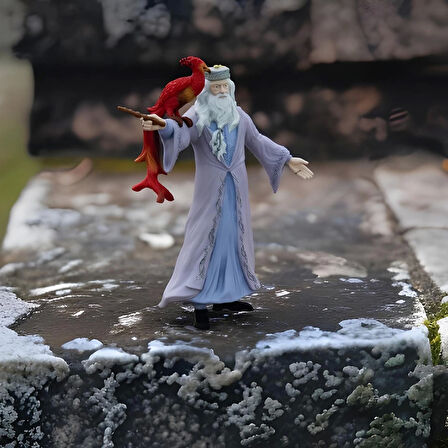 Schleich Harry Potter Film Figürlerinden Albus Dumbledore Fawkes 42637