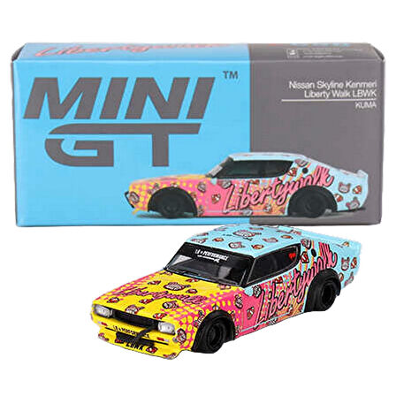 Mini Gt 1/64 Nissan Skyline Kenmeri Liberty Walk LBWK KUMA  Model Araba