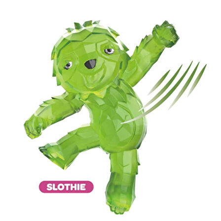 Esnek Uzayan Kristal Stretch Uzayan Yumuşak Figür 14 Cm Slothie Yeşil - 1 Adet