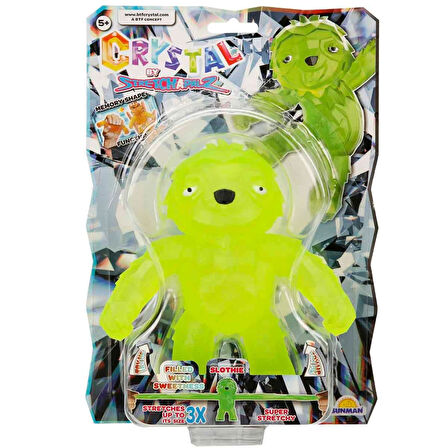 Esnek Uzayan Kristal Stretch Uzayan Yumuşak Figür 14 Cm Slothie Yeşil - 1 Adet