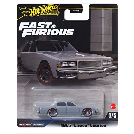 Fast & Furious 1987 Chevy Caprica HRT98 Koleksiyonluk Model Araba