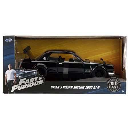 Jada 1/24 Fast & Furious 1971 Nissan Skyline Koleksiyonluk Model Araba