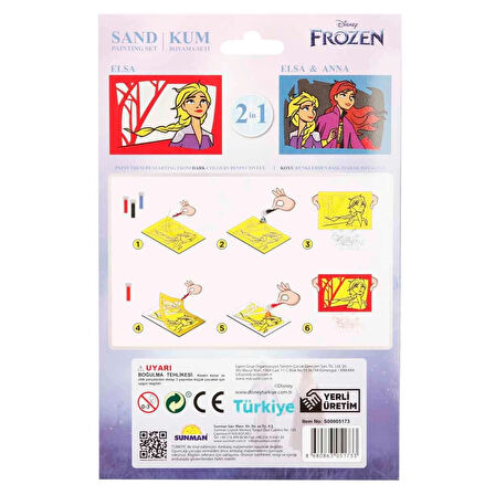 2in1 Frozen Kum Boyama Seti DS 34