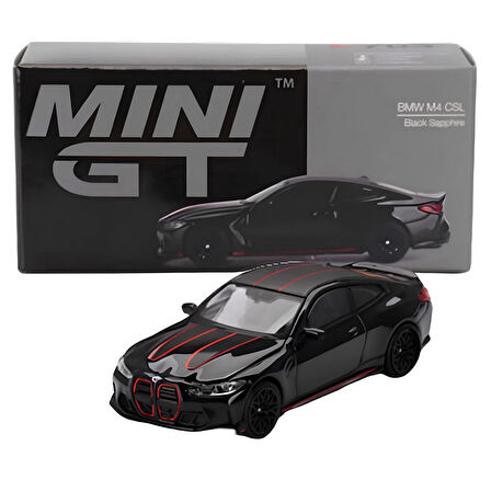 Mini GT 1/64 BMW M4 CSL Black Sapphire Koleksiyonluk Model Araba