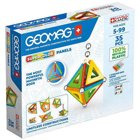 Geomag Mıknatıslı Supercolor Panels Manyetik Zeka Oyunu 35 Parça