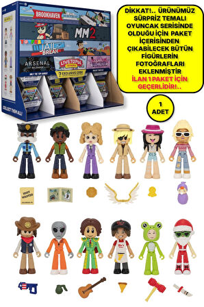 Roblox Brookhaven Murder Mystery 2 - Jail Break Oyunlarının Sürpriz Figürü - 1 ADET