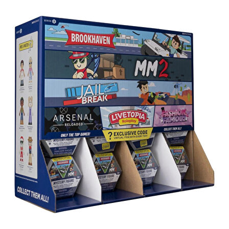 Roblox Brookhaven Murder Mystery 2 - Jail Break Oyunlarının Sürpriz Figürü - 1 ADET