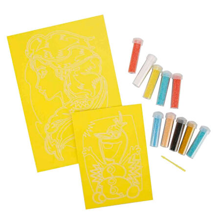 2in1 Frozen Kum Boyama Seti