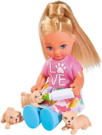 Evi Köpeği ve 3 Yavrusu