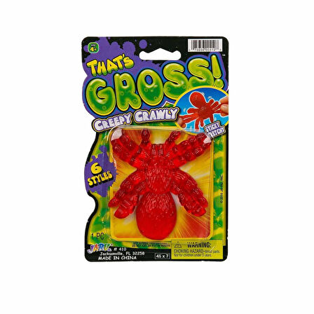 Kırmızı Örümcek Esnek Yumuşak Böcek Figürü