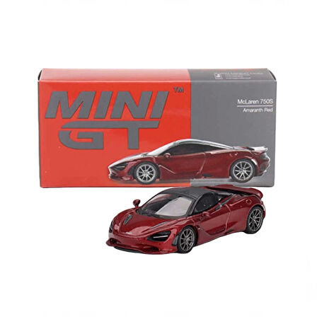 Mini GT 1/64 McLaren 750S Amaranth Red Koleksiyonluk Metal Model Araba