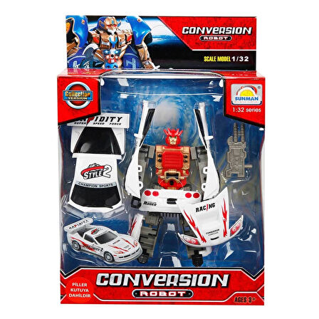 1:32 Sesli ve Işıklı Dönüşebilen Robot