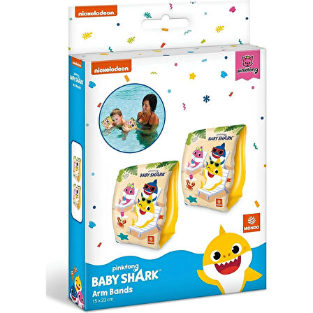 Baby Shark Figürlü Deniz Havuz Çocuk Yüzücü  Kolluk 15x23 cm
