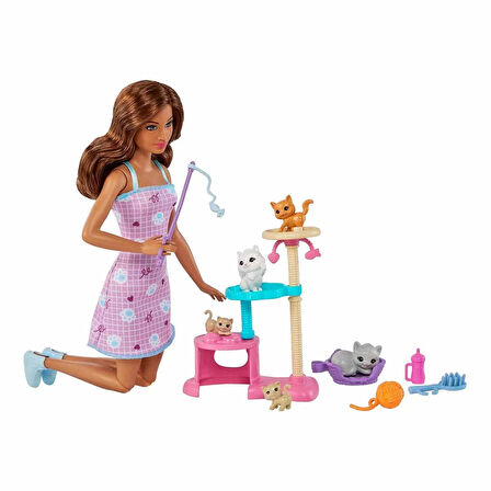 Model Bebek ve Yavru Kedileri Oyun Seti HHB70