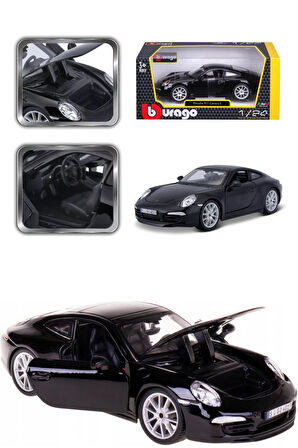 1:24 Porsche 911 Carrera S Model Araba - Siyah