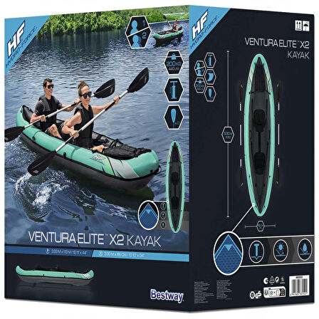 Hydro Force Ventura Elite X2 Kayak Şişme Bot 330 x 86 x 48 cm