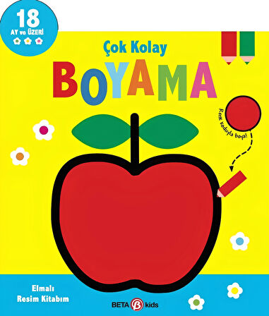 Çok Kolay Boyama Elmalı Resim Kitabım