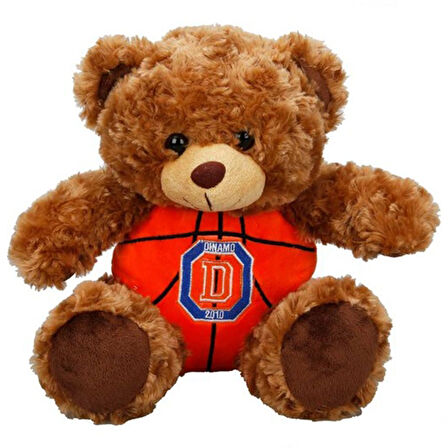 Dinamo Basketbol Topu Gövdeli Oturan Peluş Ayı 30 cm
