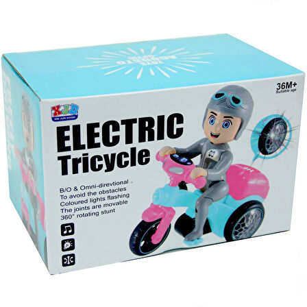 Electric Tricycle Pilli Işıklı Sesli Motorsiklet