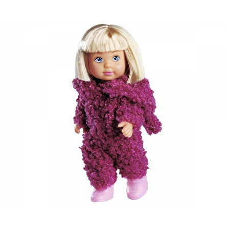 Evi Love Cute Teddy - Peluş Kıyafetli Oyuncak Model Bebek - 15 CM - 1 ADET