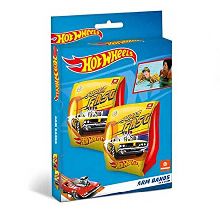 Hot Wheels Figürlü Deniz Havuz Çocuk Yüzücü Şişme Kolluk 15x25 cm