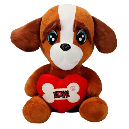 Kalpli Peluş Köpek 30 cm