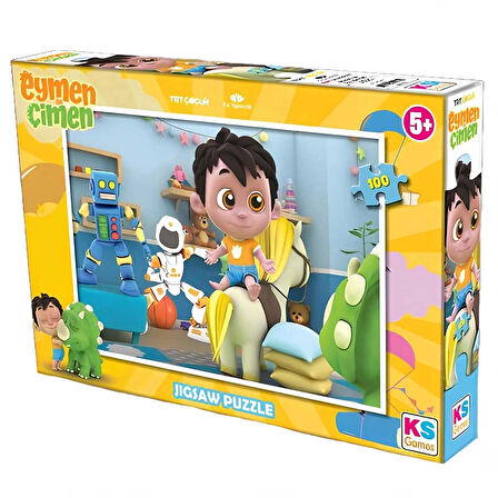 Eymen ile Çimen 100 Parça Puzzle