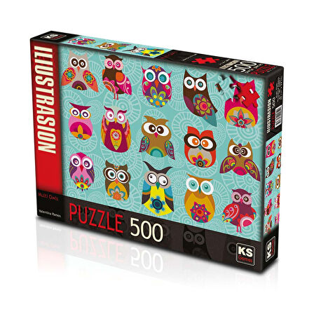 Multi Owls 500 Parça Puzzle