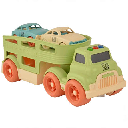 Sesli ve Işıklı Taşıyıcı Tır 3 Parça