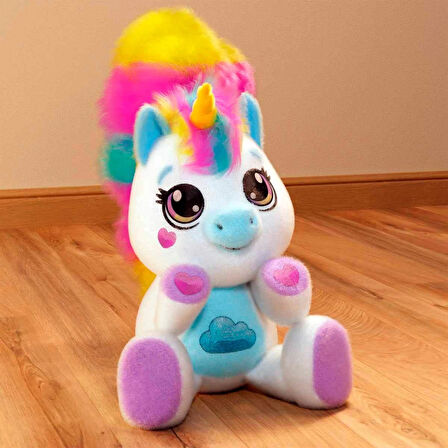 Lily Sesli ve Işıklı Unicorn Peluş - 20 CM