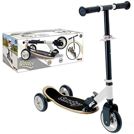 Ahşap 3W Katlanabilir Scooter