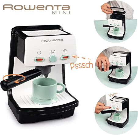 Işıklı ve Ses Efektli Oyuncak Espresso Kahve Makinesi