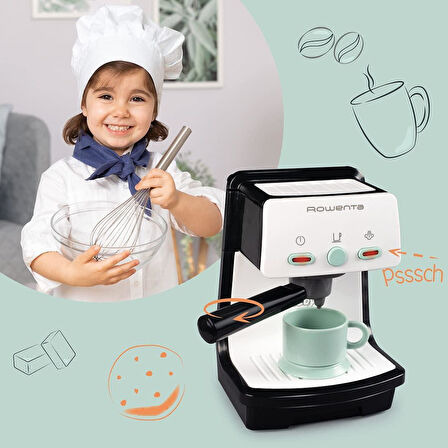 Işıklı ve Ses Efektli Oyuncak Espresso Kahve Makinesi