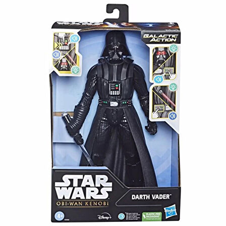 Sesli ve Işıklı Galactic Action Obi- Wan Kenobi Darth Vader Figür - 30 CM