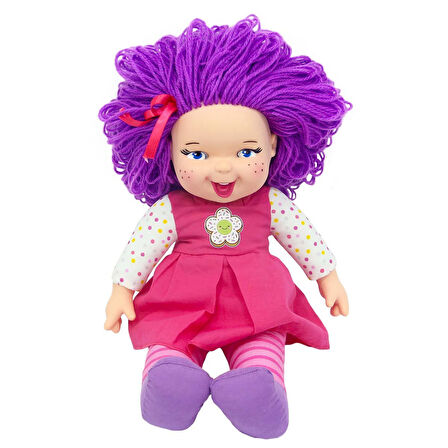 Rengarenk Sevimli Bez Bebek  40 cm - 1 ADET