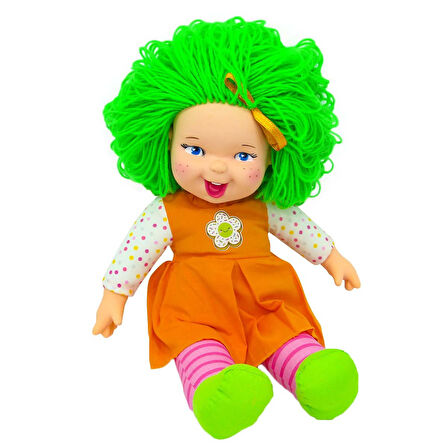 Rengarenk Sevimli Bez Bebek  40 cm - 1 ADET