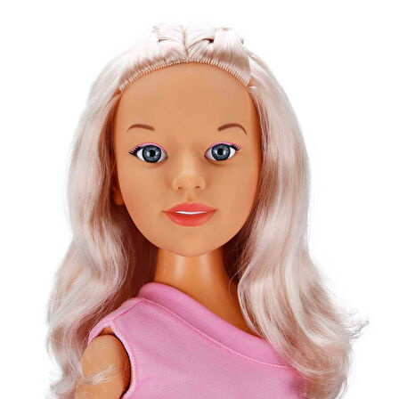 Büyük Boy Yürüyüş Arkadaşım Clara Party Dev Bebek 80 cm - Koyu Pembe Renkli