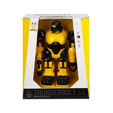 Thunderbolt Sesli ve Işıklı Robot 25 cm