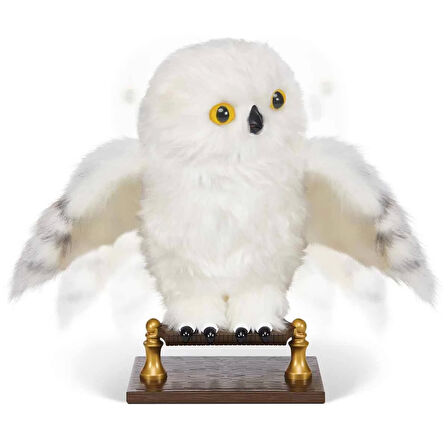 Harry Potter Büyüleyici İnteraktif Hareketli Sesli Hedwig Baykuş  - 20 CM