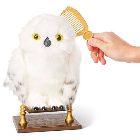Harry Potter Büyüleyici İnteraktif Hareketli Sesli Hedwig Baykuş  - 20 CM